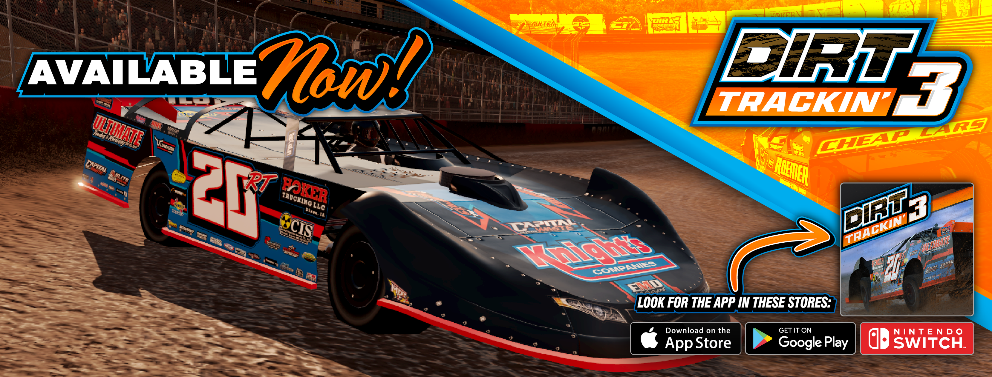 Dirt Trackin 3 Banner